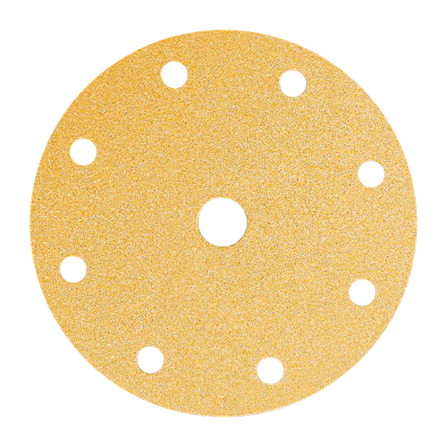 Фото товара "GOLD Шлифовальный бумажный диск, специальный оксид алюминия, 9 отверстий, 150 мм, Р80"