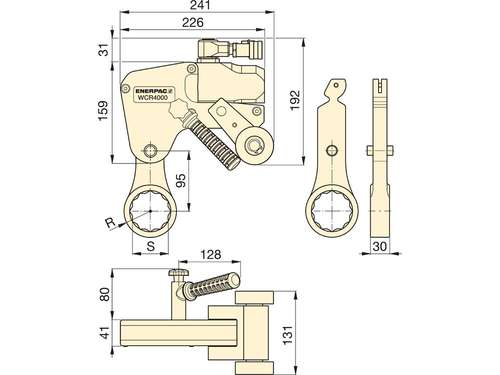 Фото товара "W4206CS Замкнутая головка с размером шестигранника 60 мм / 2-3/8" A/F (для кассеты WCR4000)"