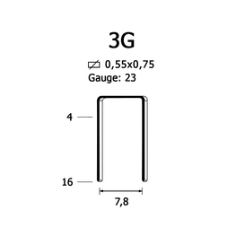 Скоба крепежная 3G/08 мм (320/10)