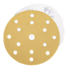 GOLD Шлифовальный бумажный диск, специальный оксид алюминия, 15 отверстий, 150 мм, Р240